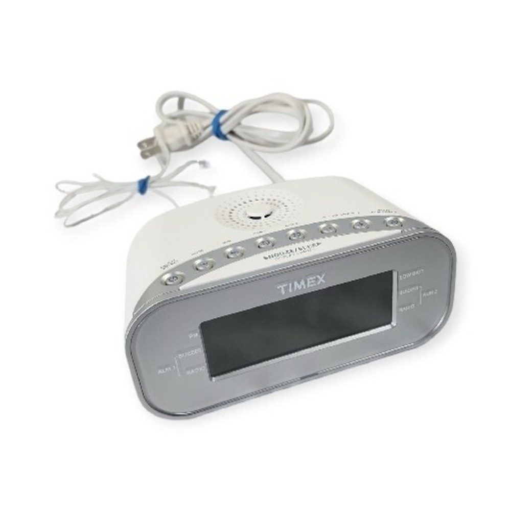 Timex T231Y Snooze/Sleep Display Dimmer‎ Alarm Clock Radio In White
